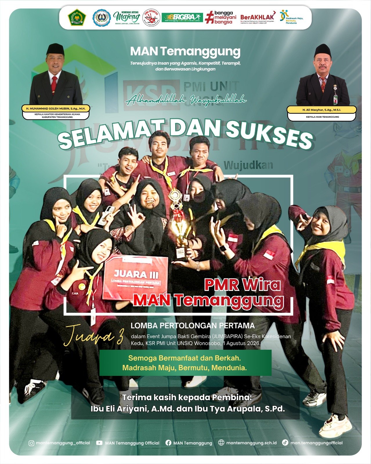  Lomba Pertolongan Pertama dalam Event Jumpa Bakti Gembira (JUMBAPIRA) Se-Eks Karesidenan Kedu