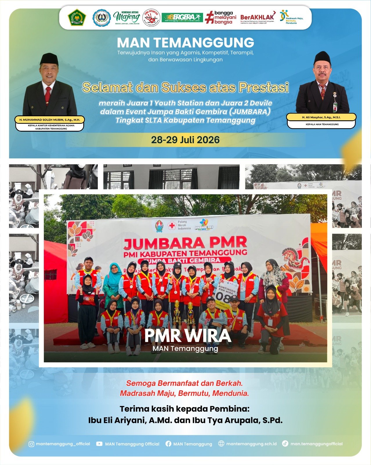 Juara 1 Youth Station dan Juara 2 Devile dalam Event Jumpa Bakti Gembira (JUMBARA)