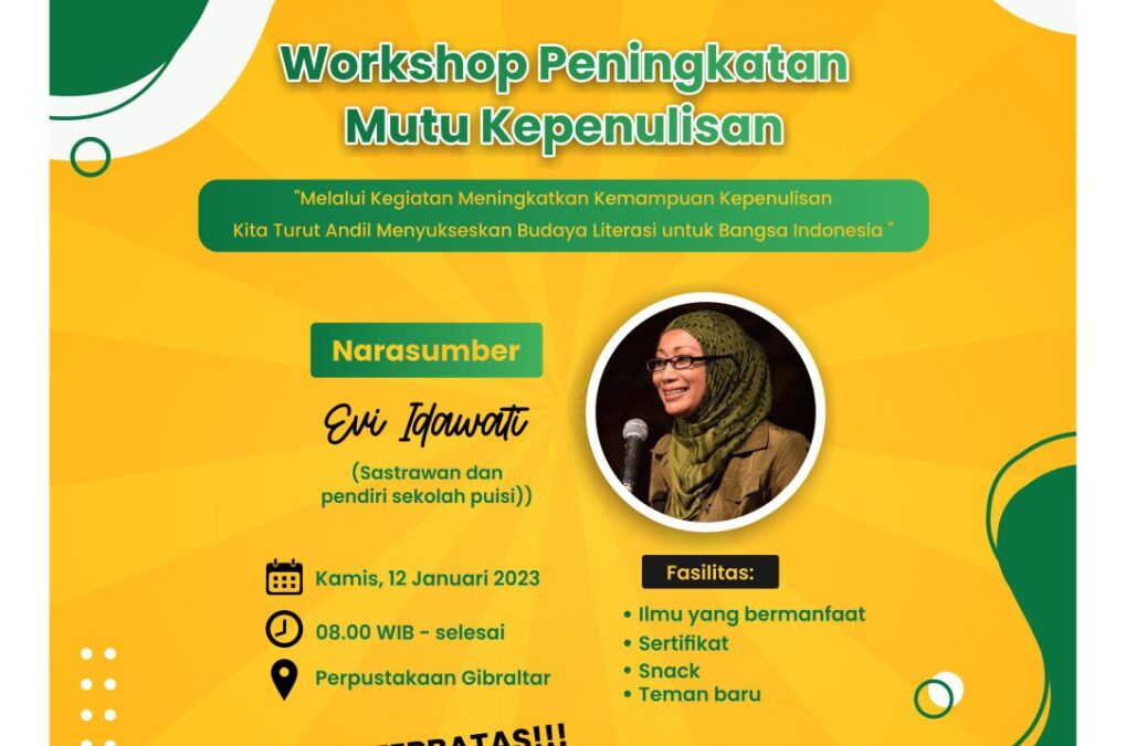 Workshop Tentang Kepenulisan Bersama Evi Idawati