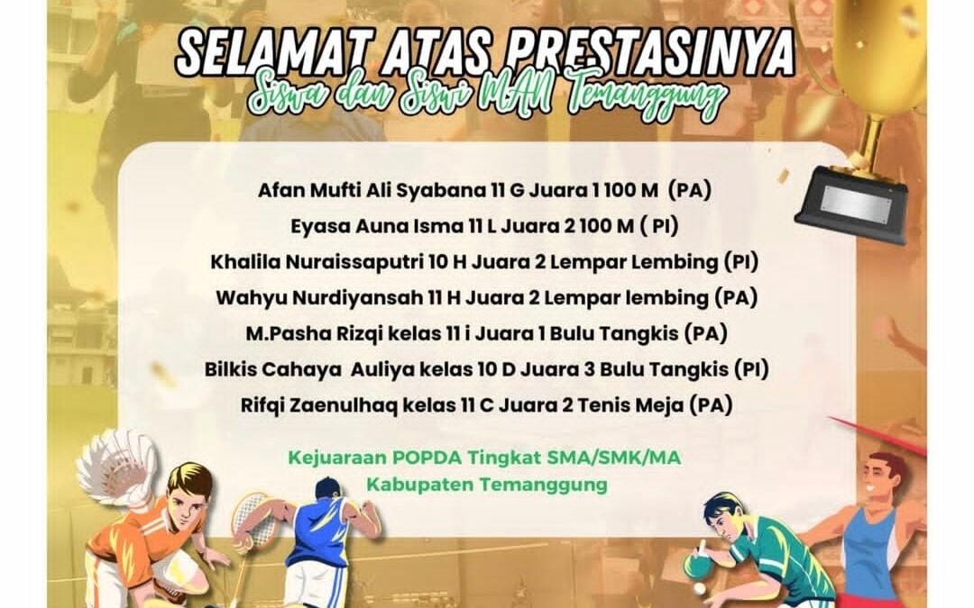 Kejuaraan POPDA Tingkat SMA/SMK/MA Kabupaten Temanggung