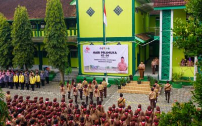 UPACARA PERINGATI HARI PRAMUKA KE-64 DI MAN TEMANGGUNG